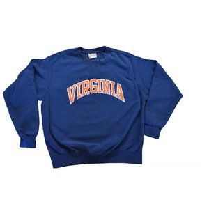 Vtg  Sport Pro Weave Virginia State Of University Sweatshirt Blue Size M